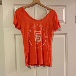 PINK Victoria's Secret Orange San Francisco Tee